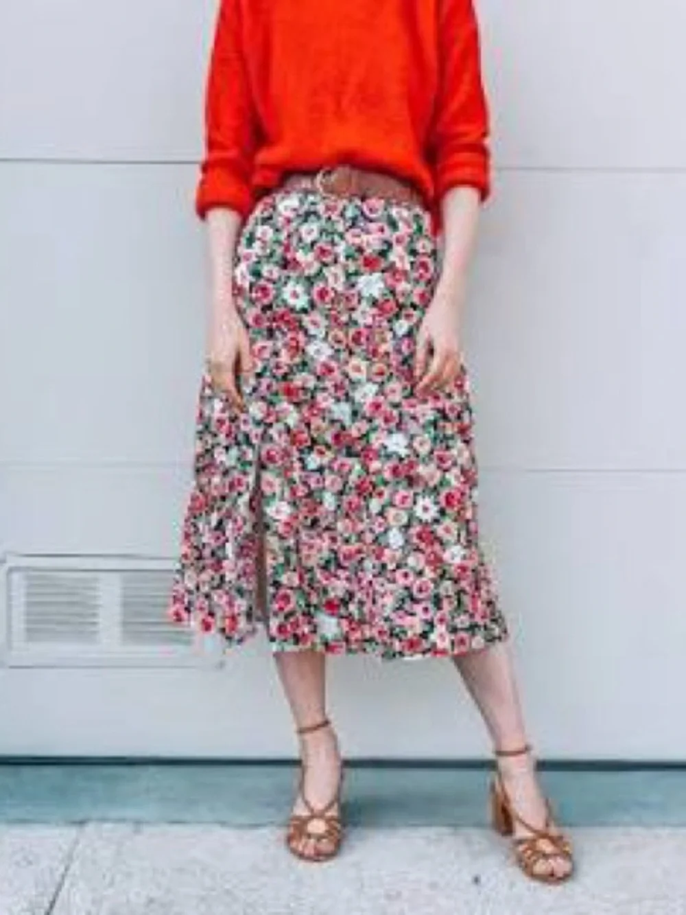 Sezane raphaelle midi skirt size 36